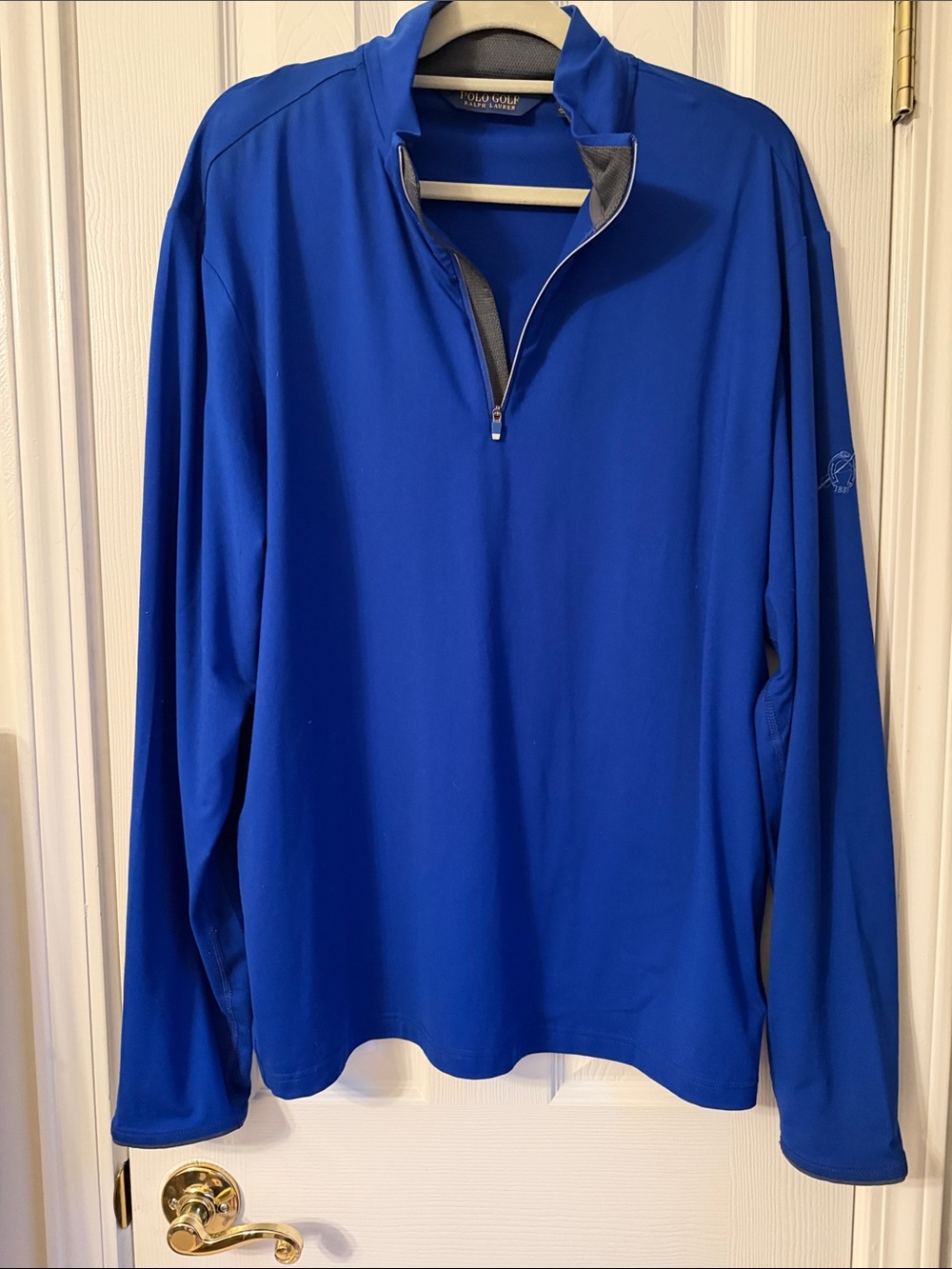 Polo Golf - Men's Performance Quarter-Zip Pullover - Royal Blue